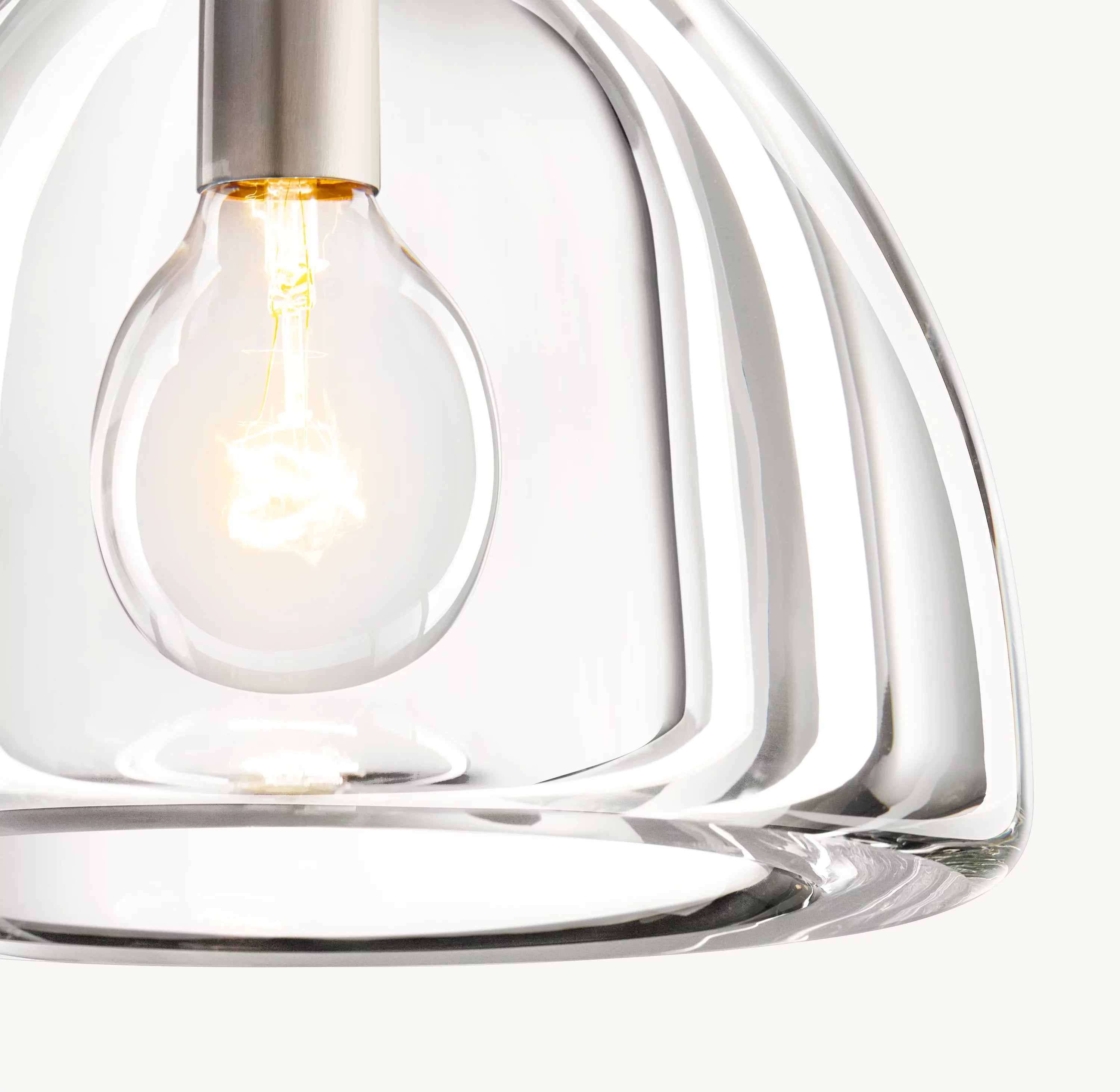 7 Inch Dome Crystal Pendant Light - Botanist