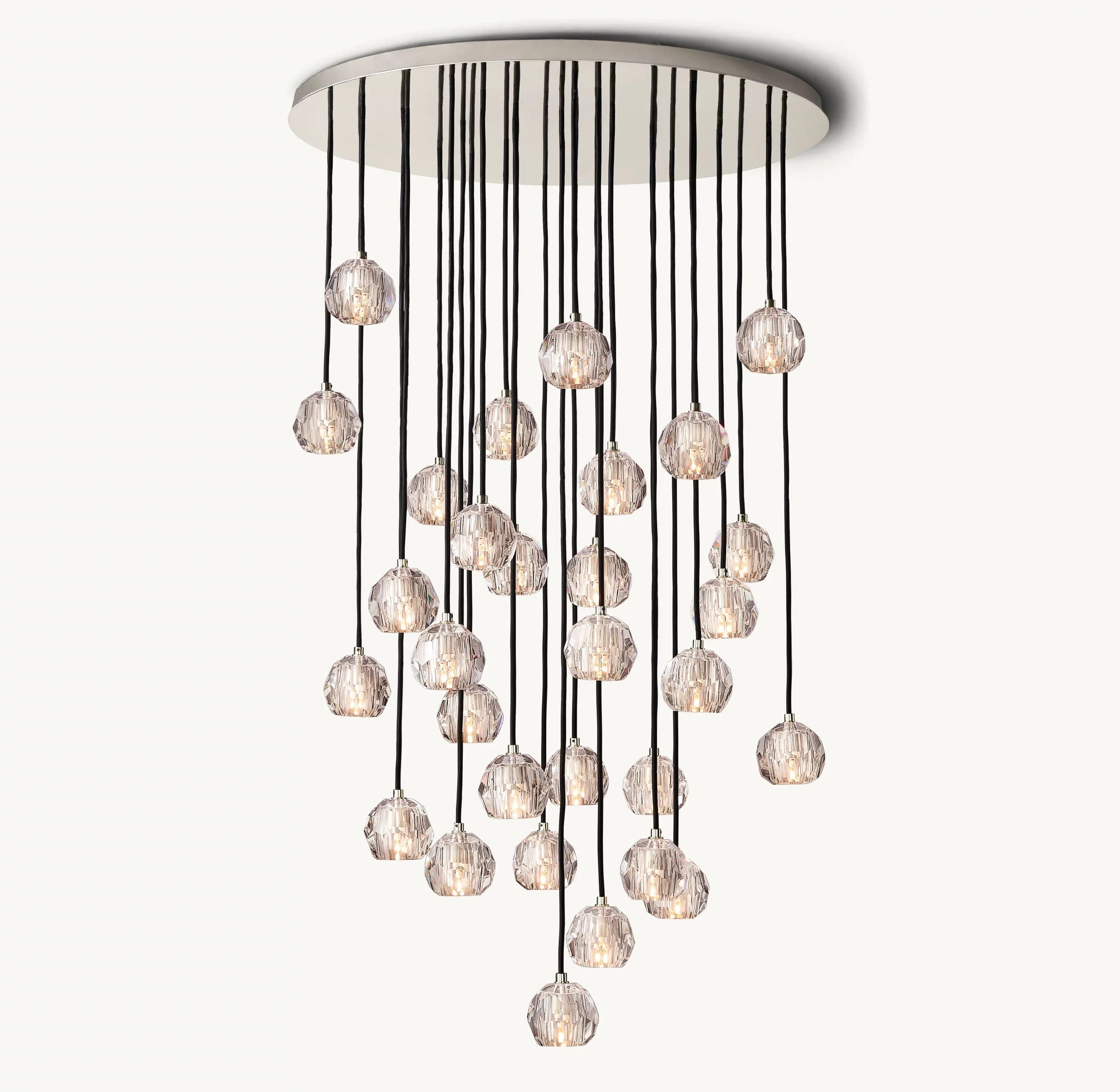 40 Inch Crystal Cluster Chandelier – Boule