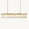 60 Inch Crystal Prism Rectangular Chandelier - Rhys