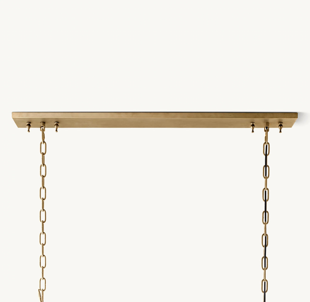 59 Inch Crystal Prism Rectangular Chandelier - Odeon