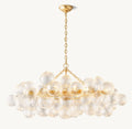 51 Inch Glass Bubble Linear Chandelier - Talia