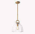 7 Inch Dome Crystal Pendant Light - Botanist