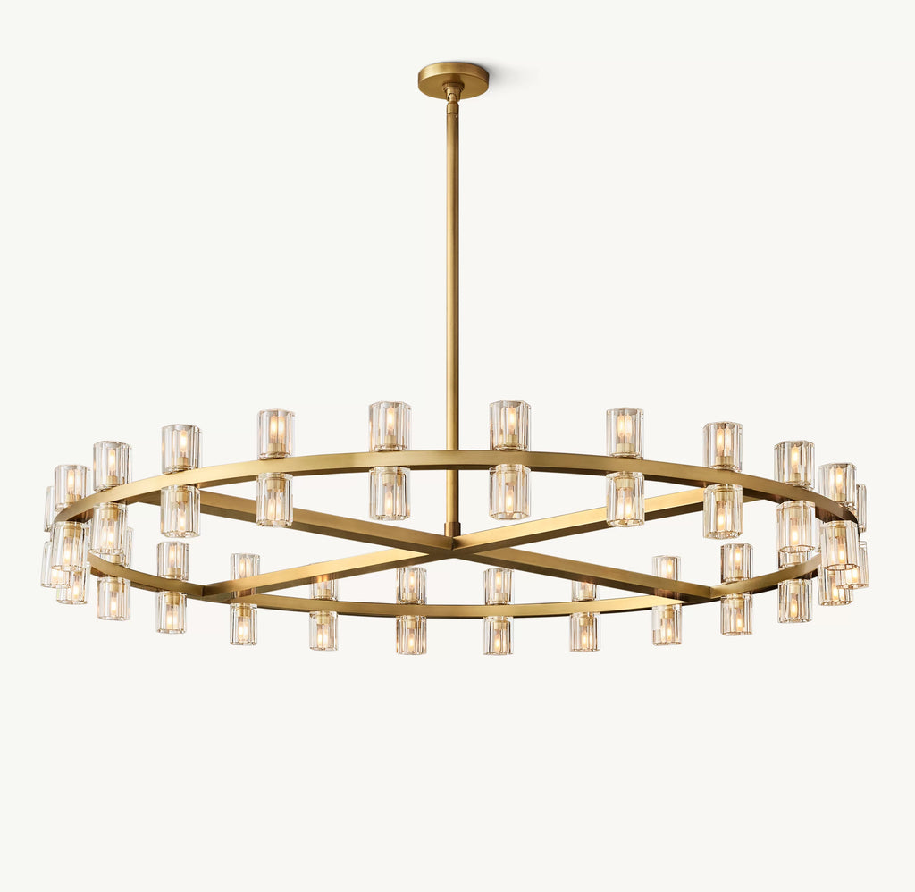 48 Inch Hexagonal Crystal Round Chandelier – Arcachon