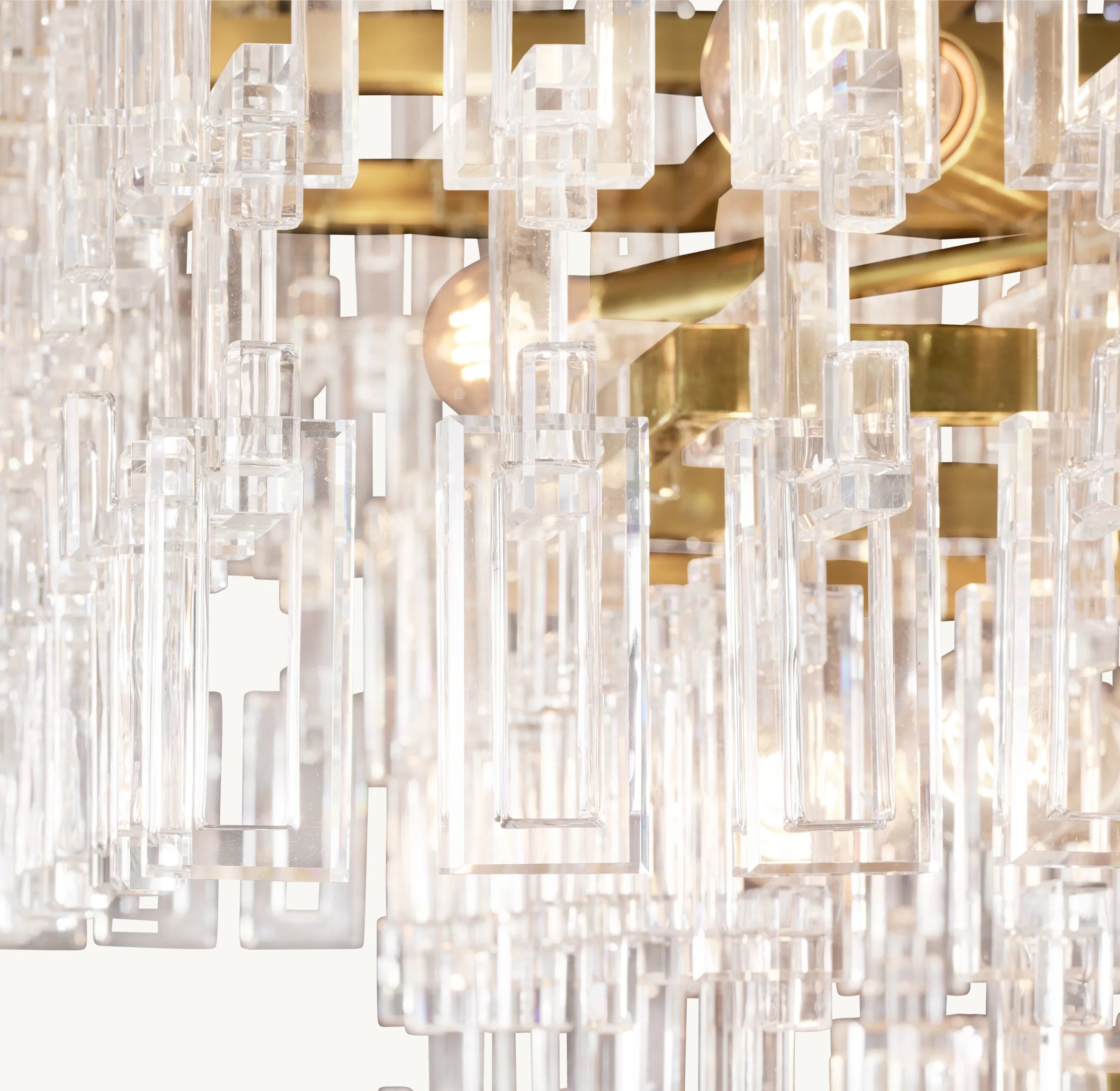 48 Inch Chain Crystal Tiered Chandelier - Marignan