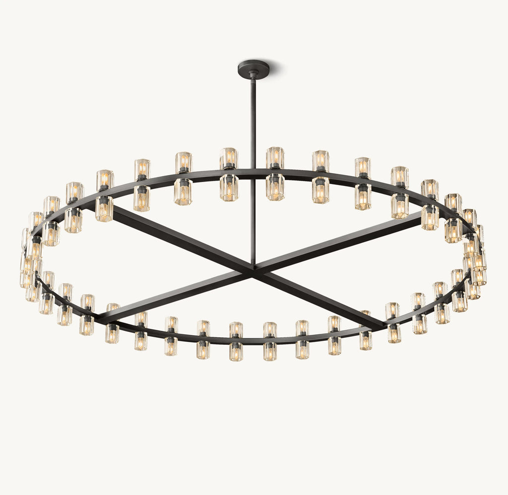 60 Inch Hexagonal Crystal Round Chandelier – Arcachon