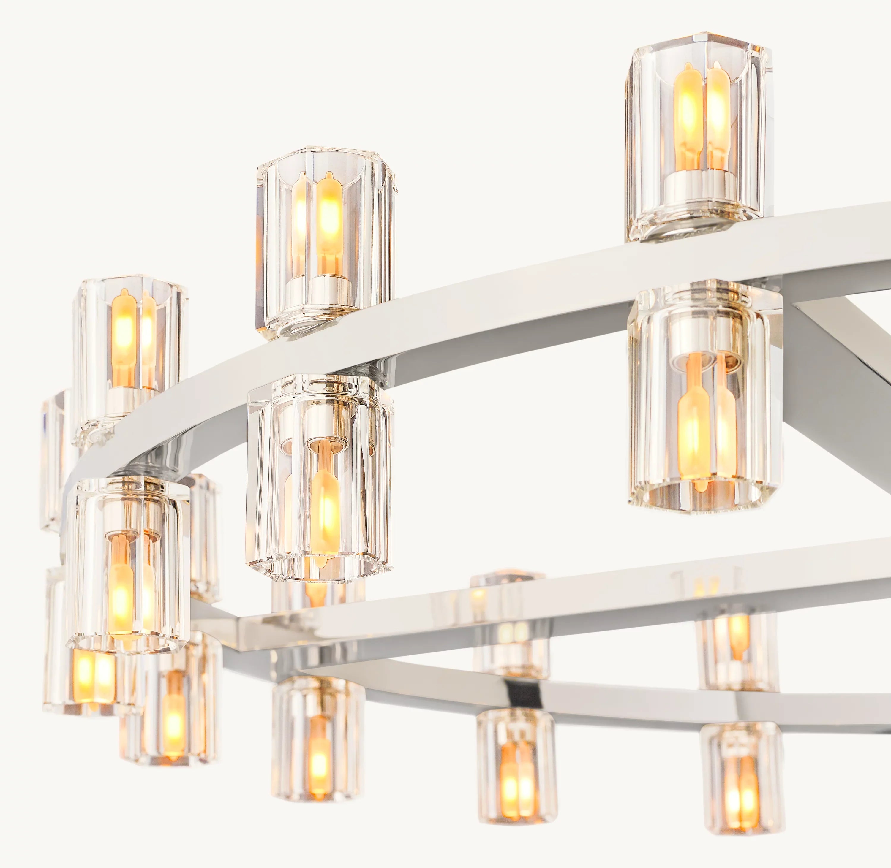 36 Inch Hexagonal Crystal Round Chandelier – Arcachon
