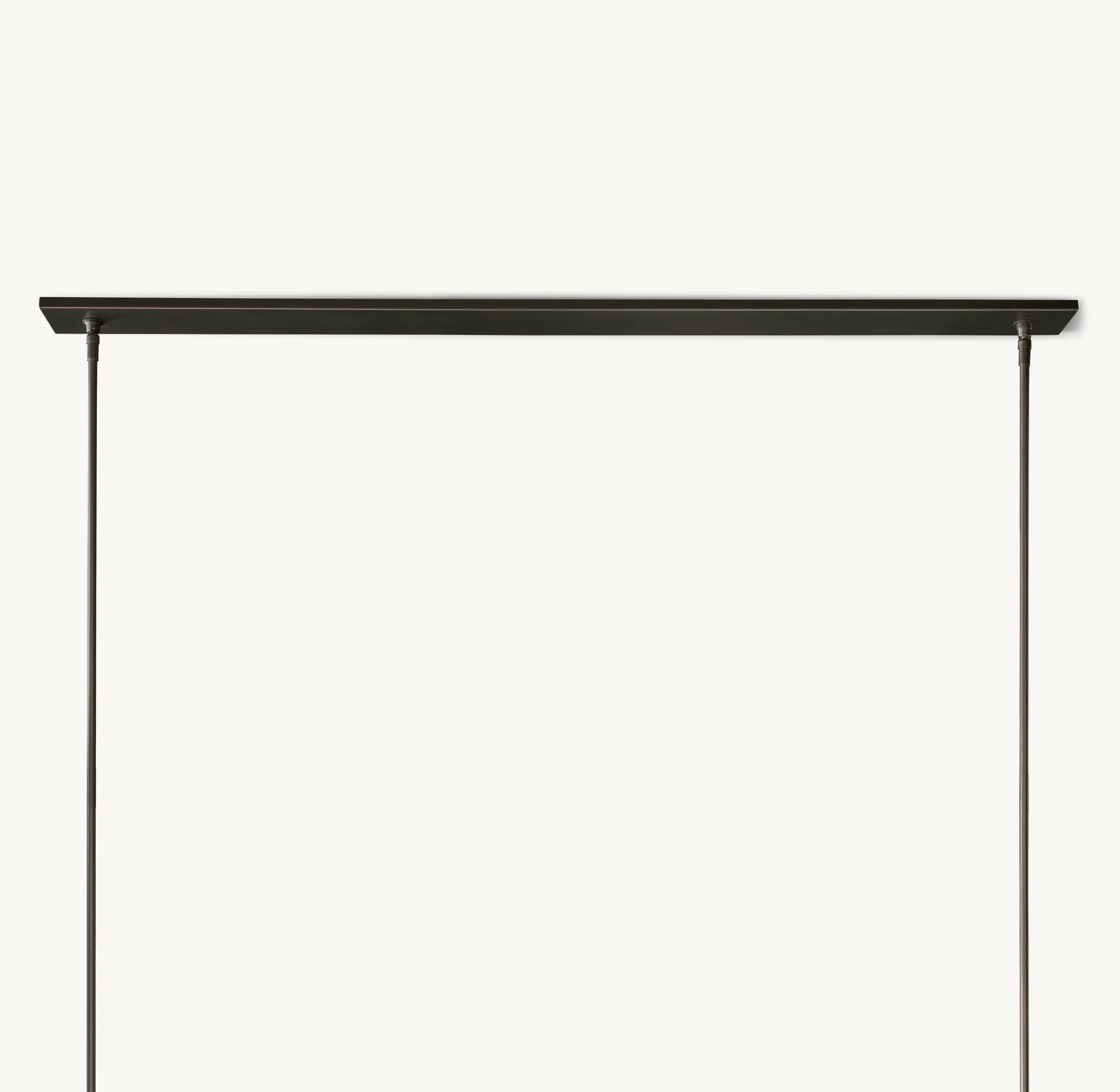 54 Inch Cylindrical Glass Candle Linear Chandelier - Ravelle