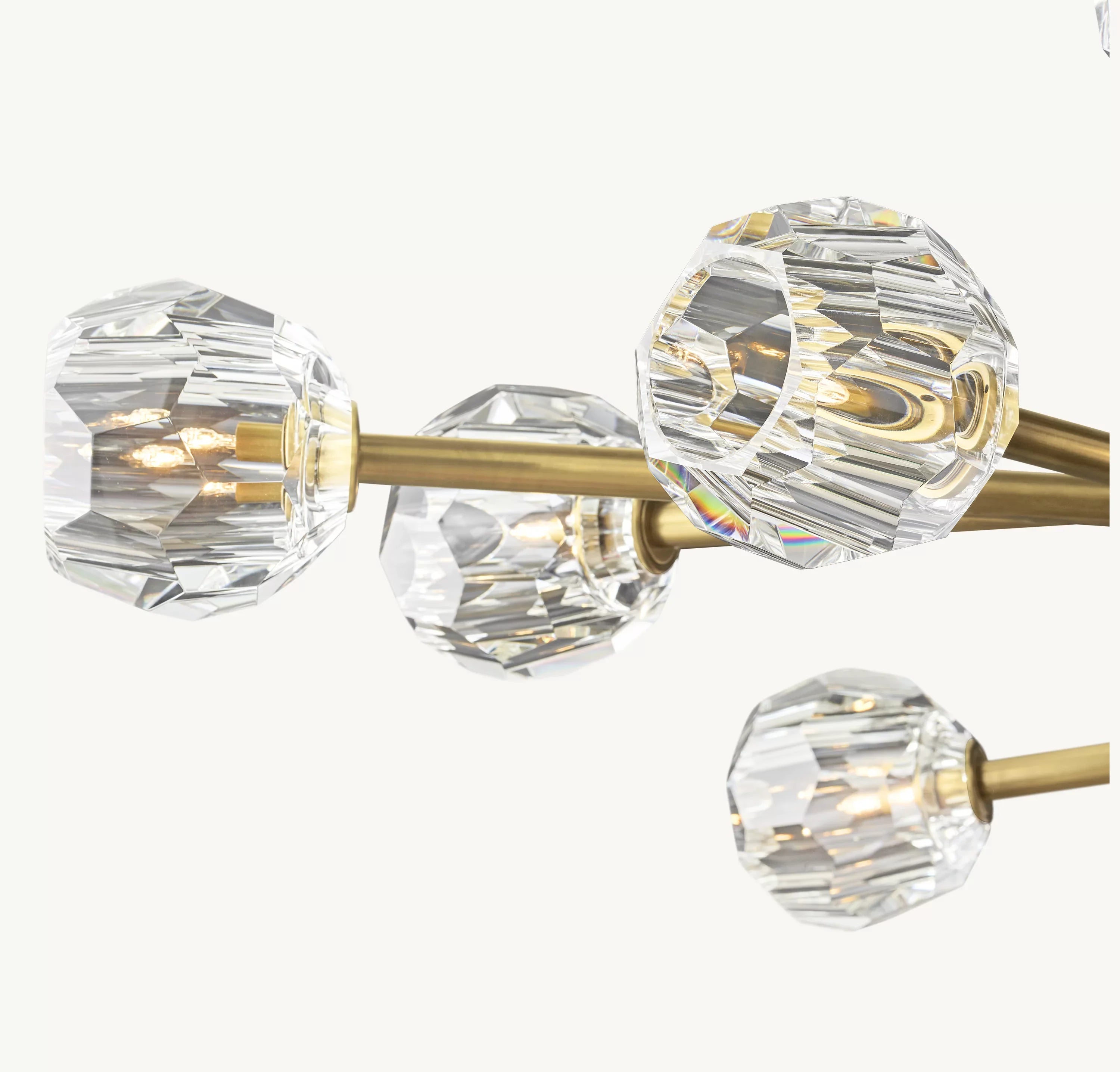 72 Inch Crystal Arm Oval Chandelier – Boule