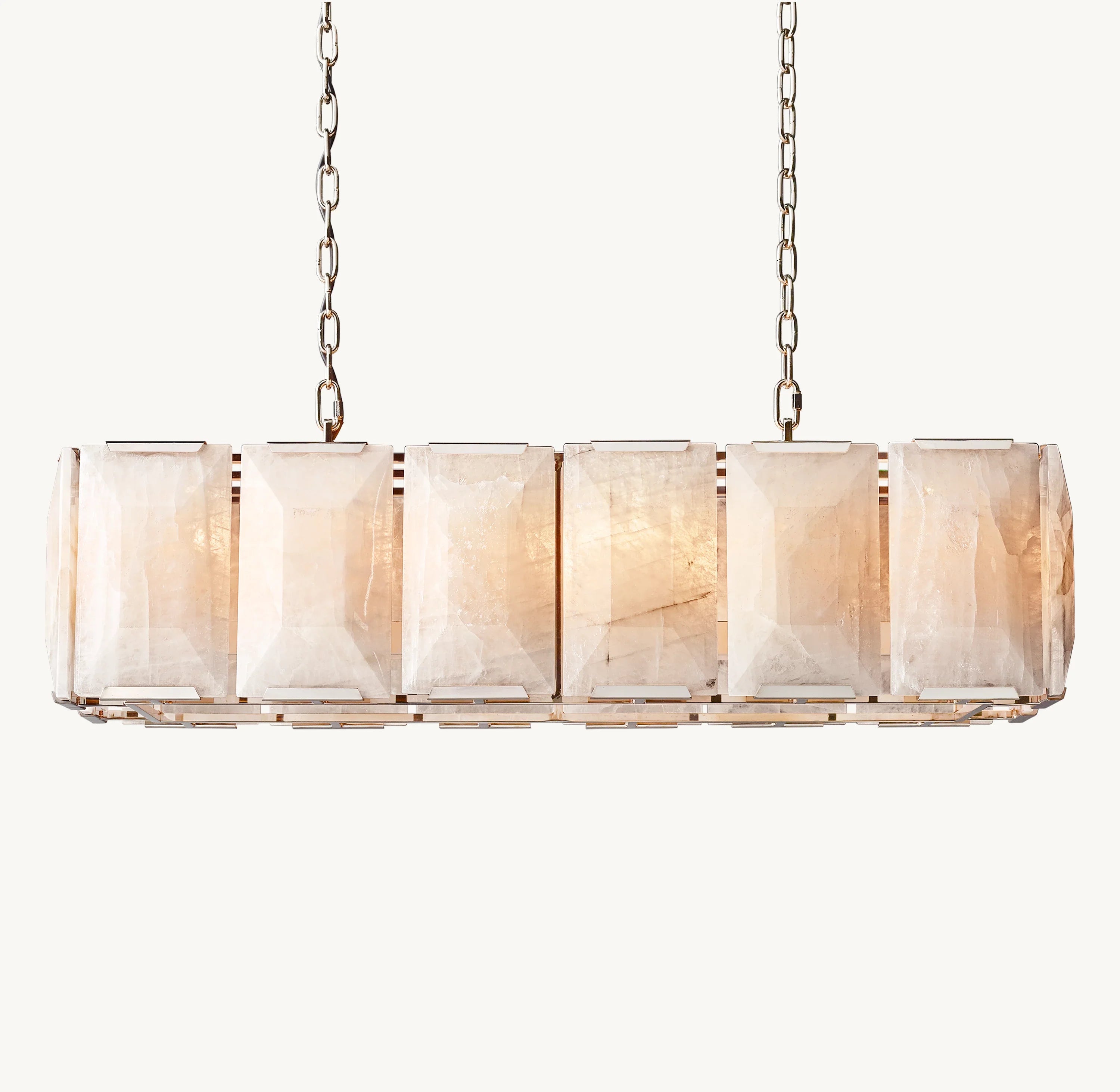 42 Inch Alabaster Rectangular Chandelier – Harlow