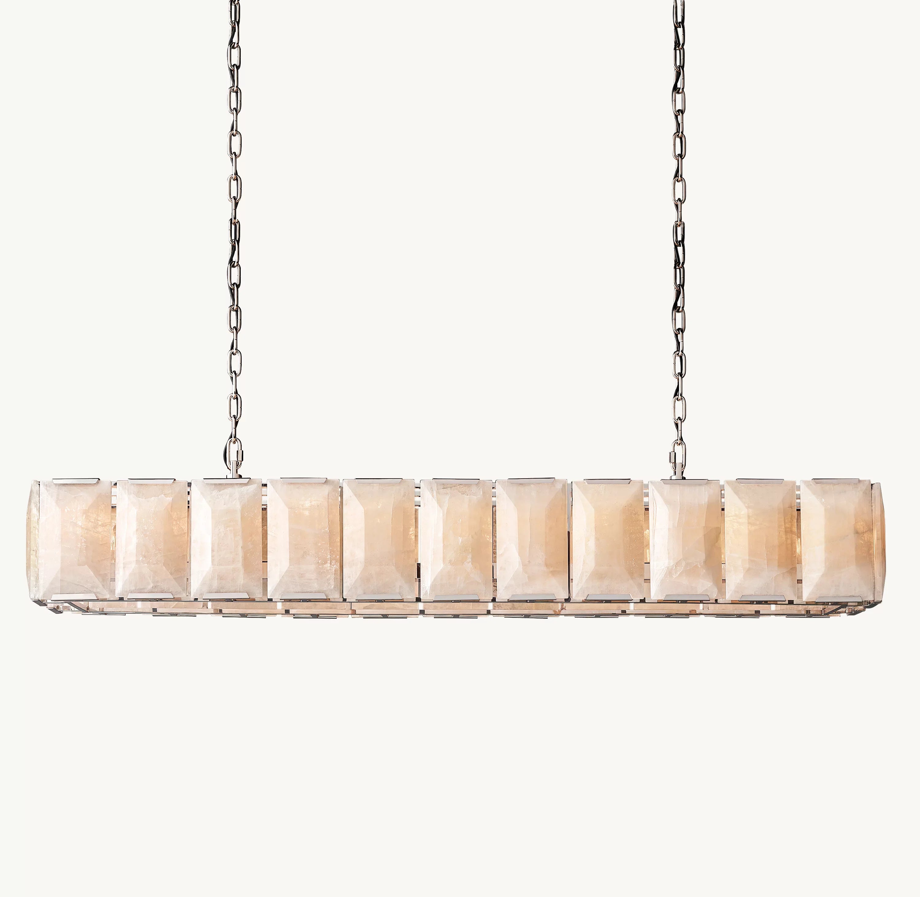 74 Inch Alabaster Rectangular Chandelier – Harlow