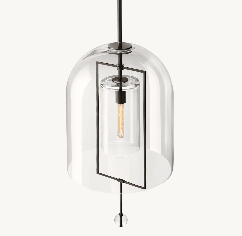 15 Inch Bell Glass Pendant Light - Fulcrum