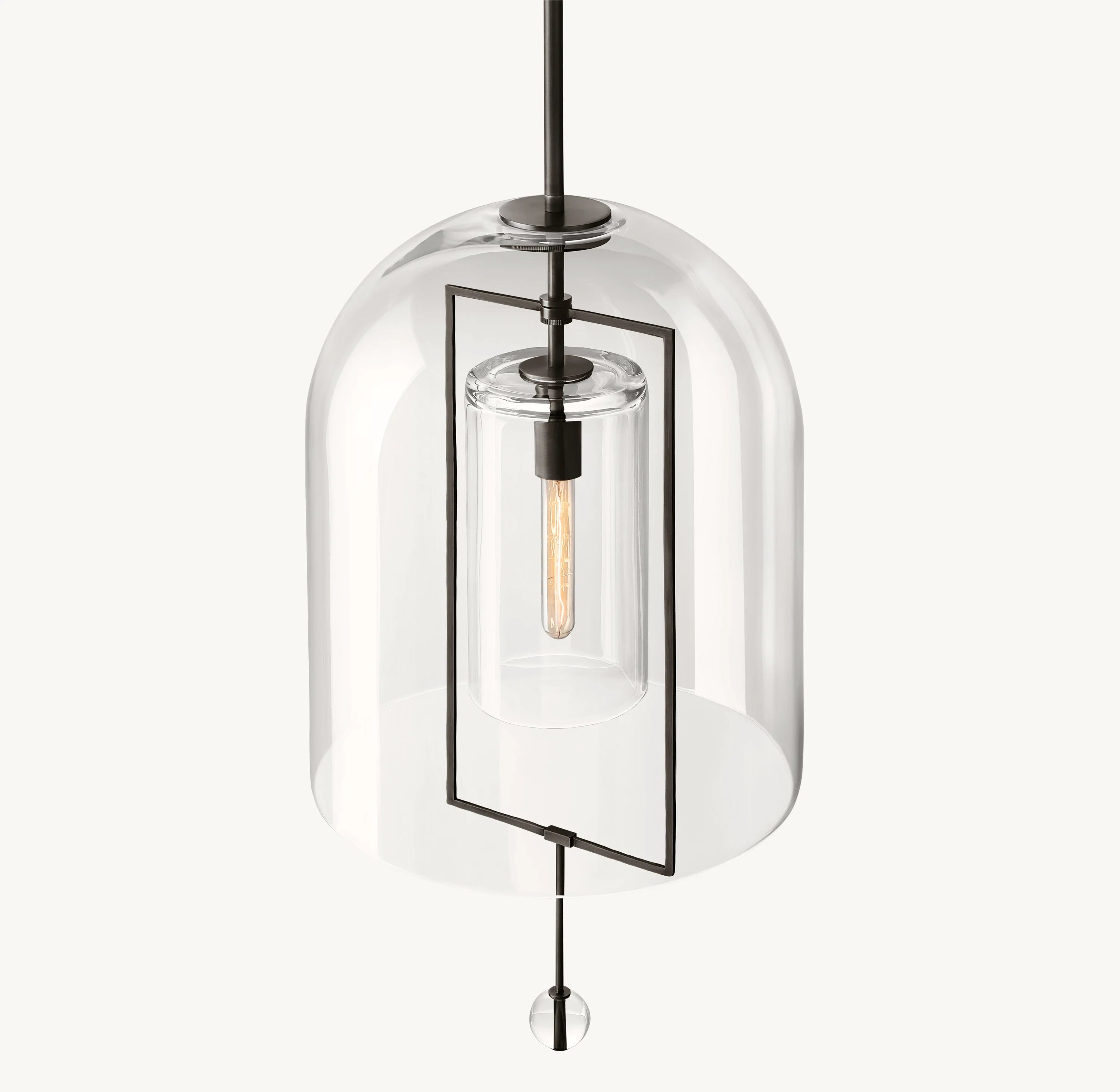 15 Inch Bell Glass Pendant Light - Fulcrum