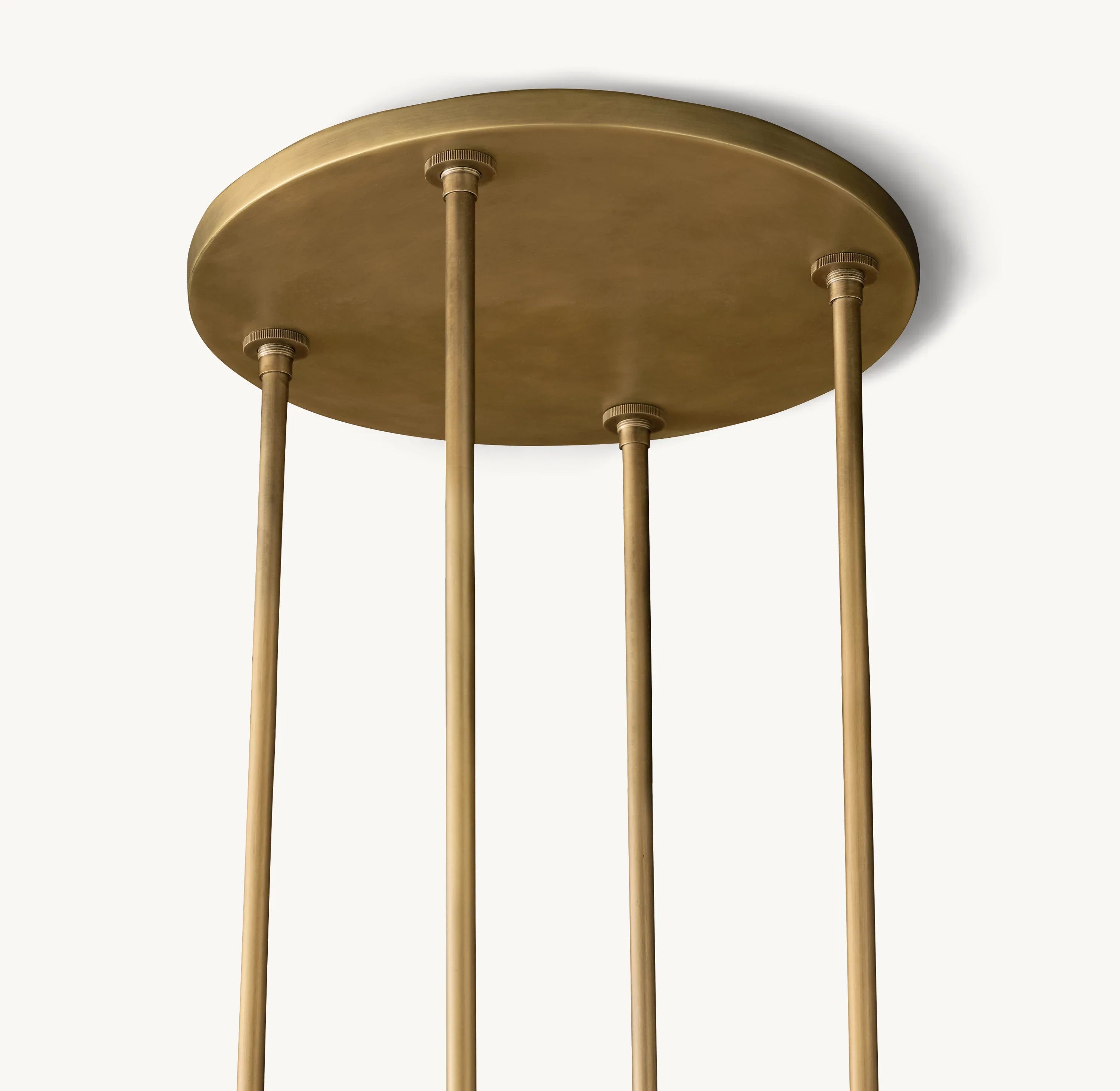 48 Inch Cylindrical Glass Candle Round Chandelier - Ravelle