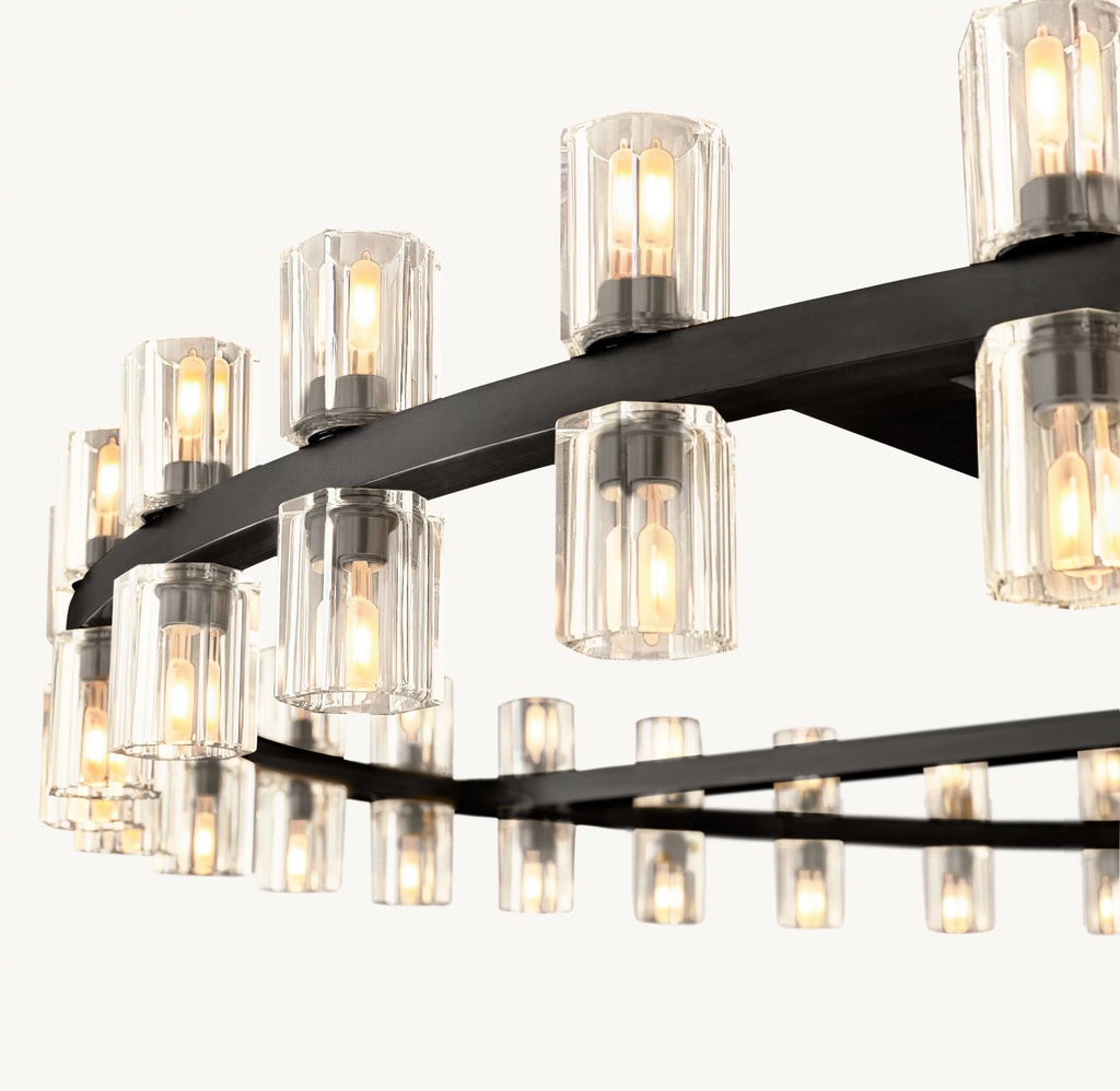 60 Inch Hexagonal Crystal Round Chandelier – Arcachon