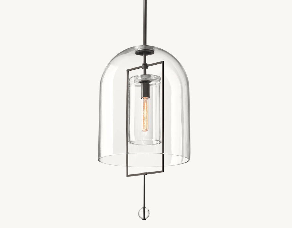 15 Inch Bell Glass Pendant Light - Fulcrum