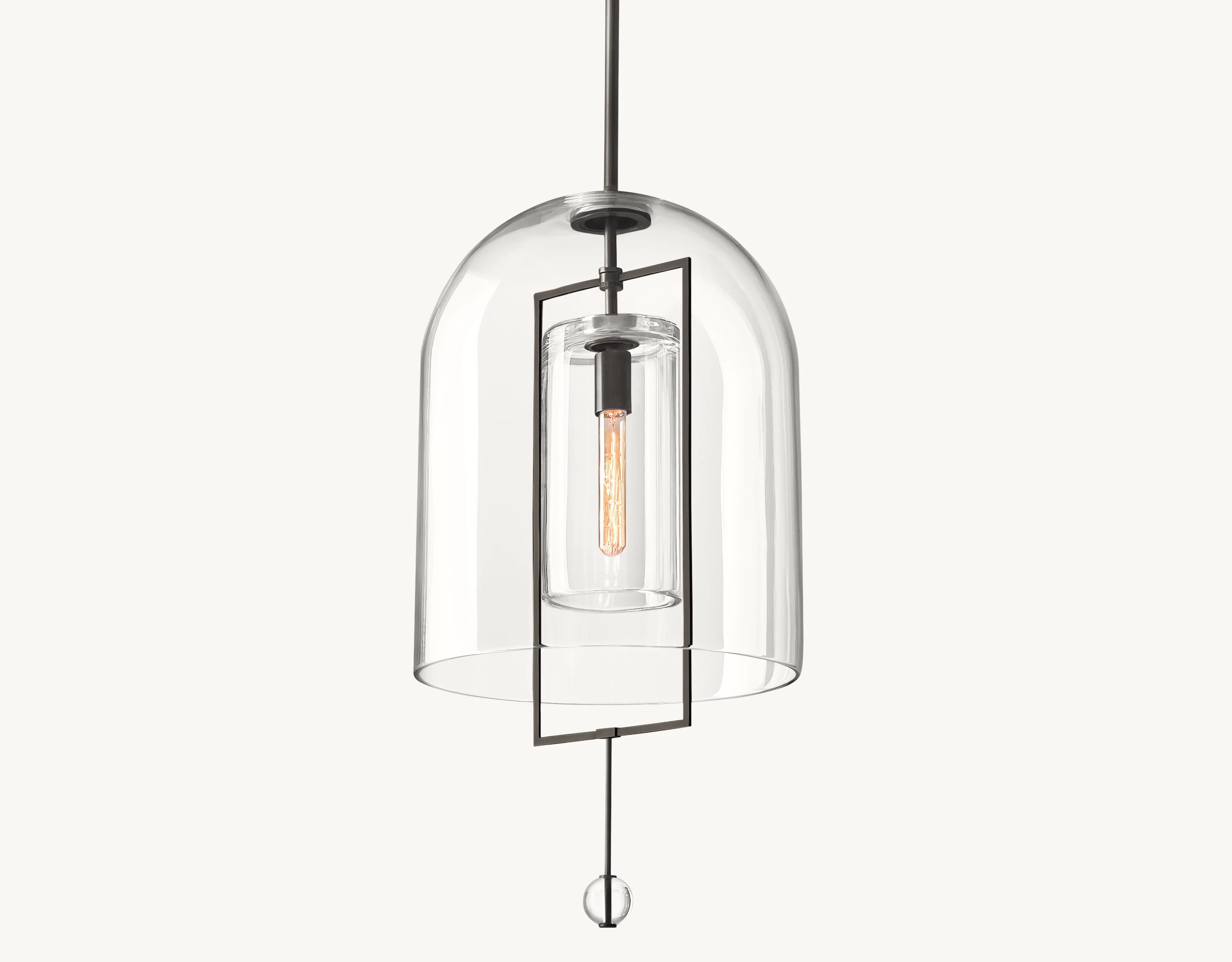 15 Inch Bell Glass Pendant Light - Fulcrum