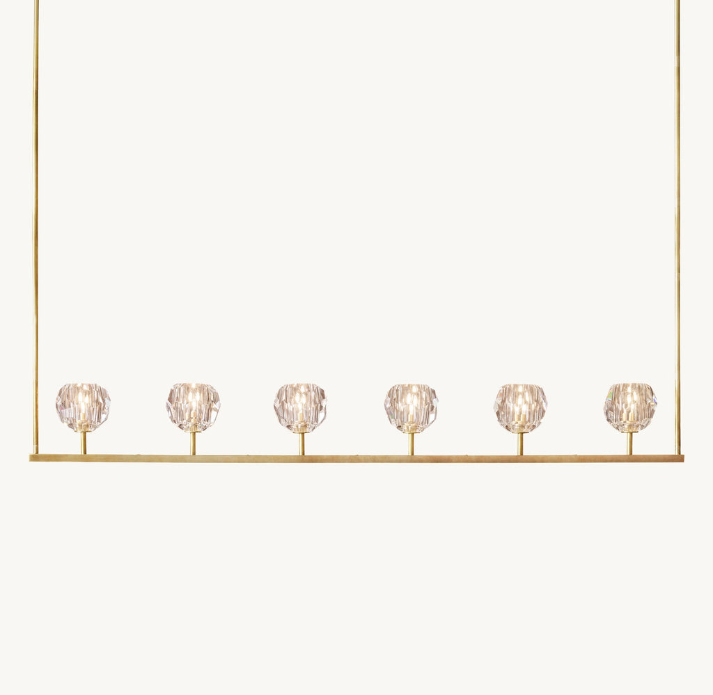 60 Inch Crystal Linear Chandelier – Boule