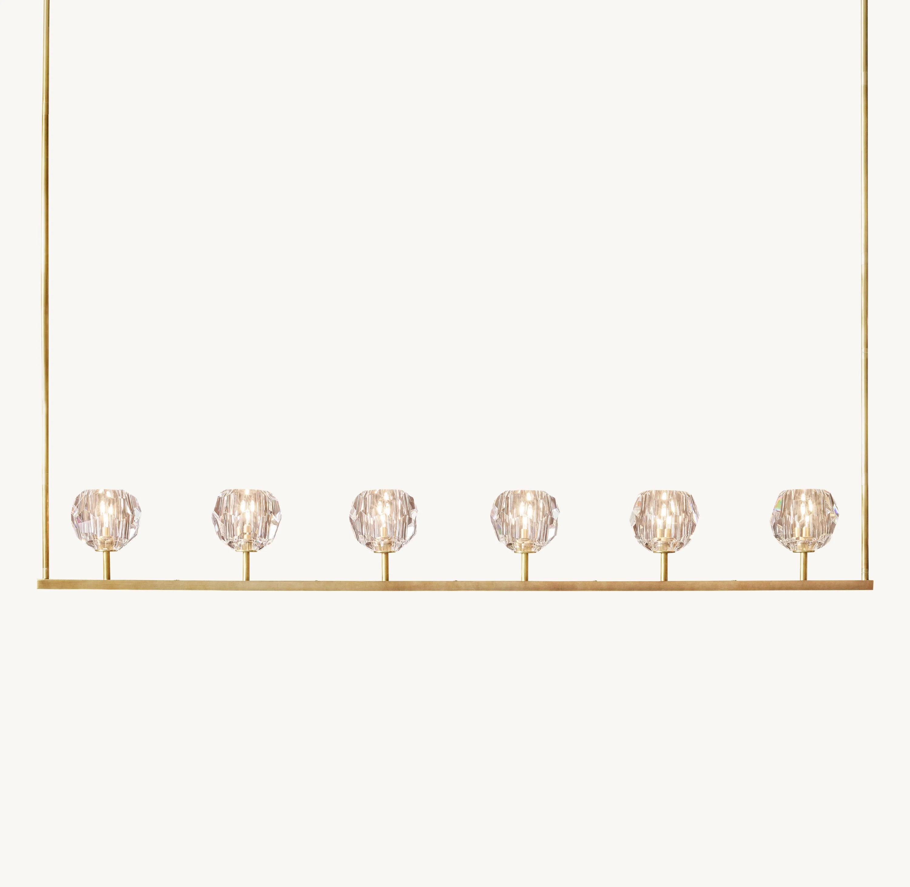 60 Inch Crystal Linear Chandelier – Boule