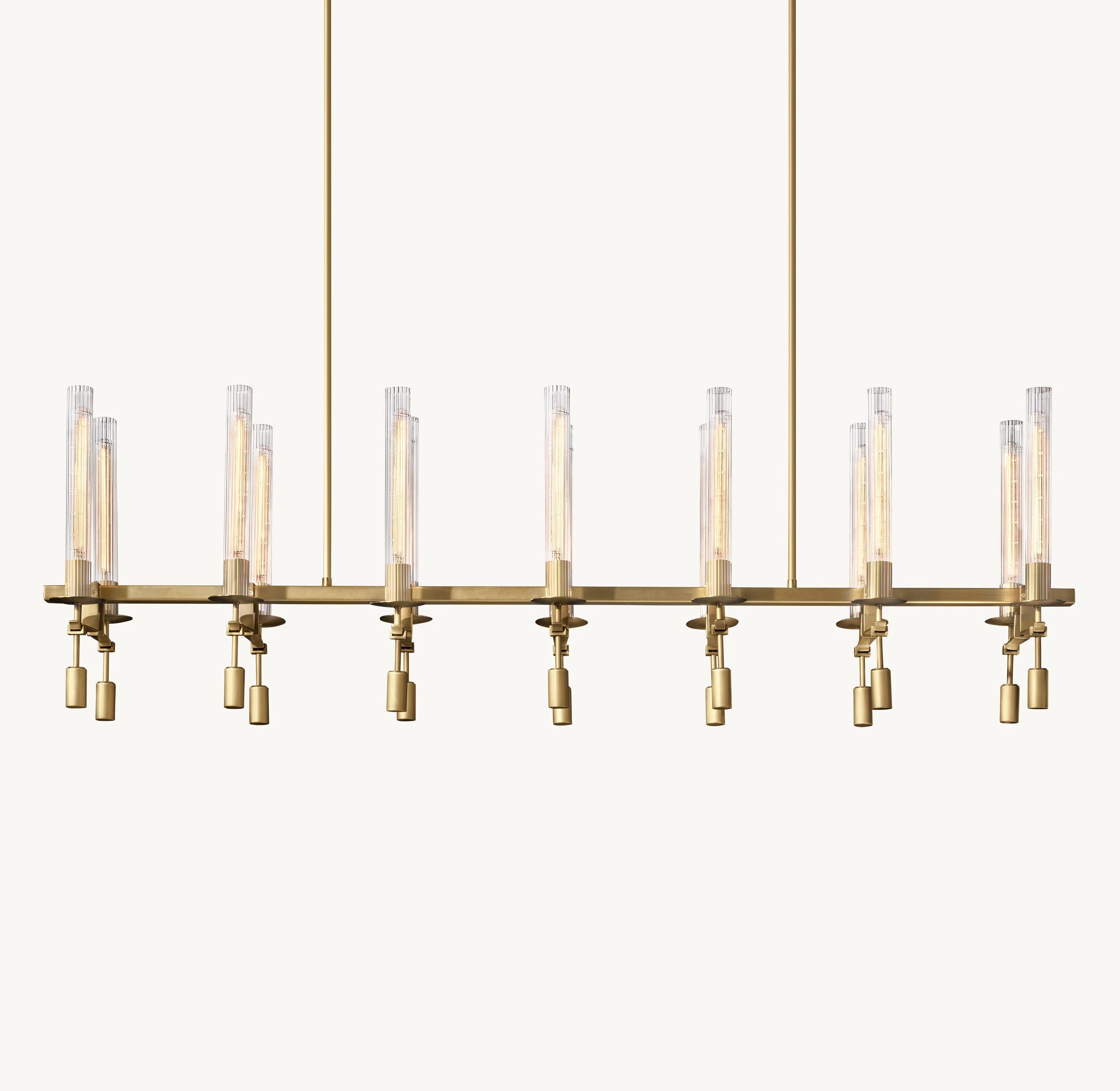 66 Inch Candle Linear Chandelier - Fontanelle