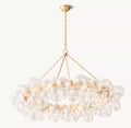 54 Inch Glass Bubble Ring Chandelier - Talia