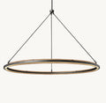 60 Inch Forged Iron Ring LED Chandelier - Peralta