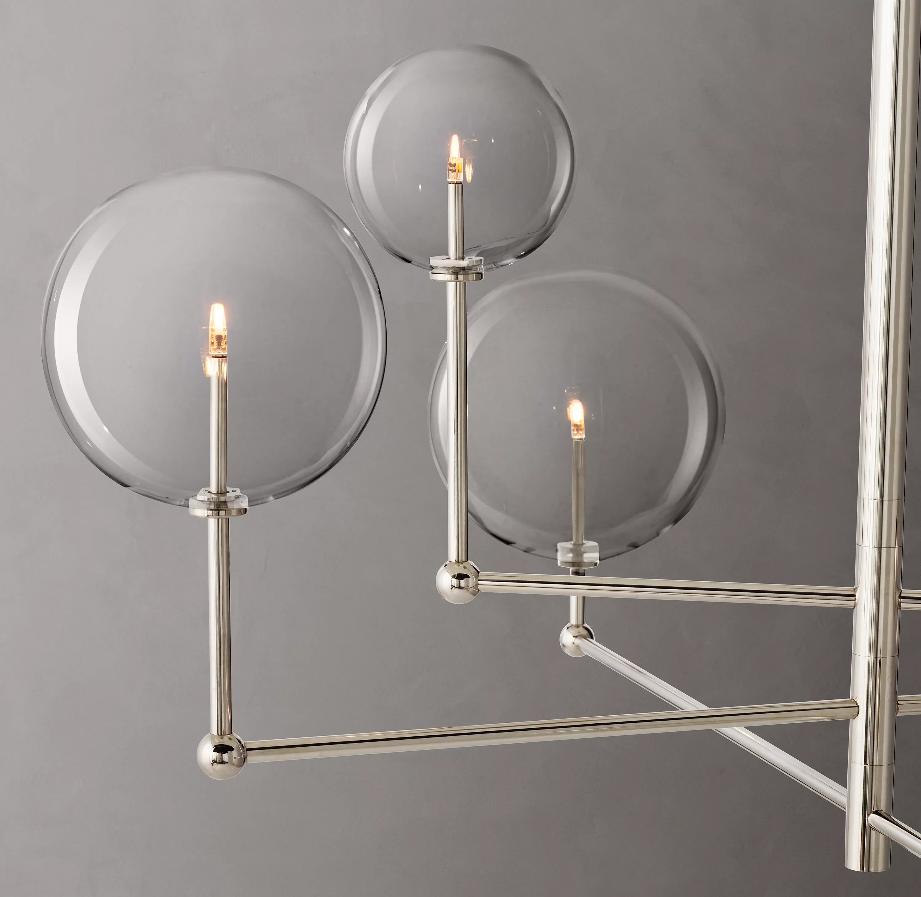 46 Inch Sputnik Globe Glass Chandelier - Mobile