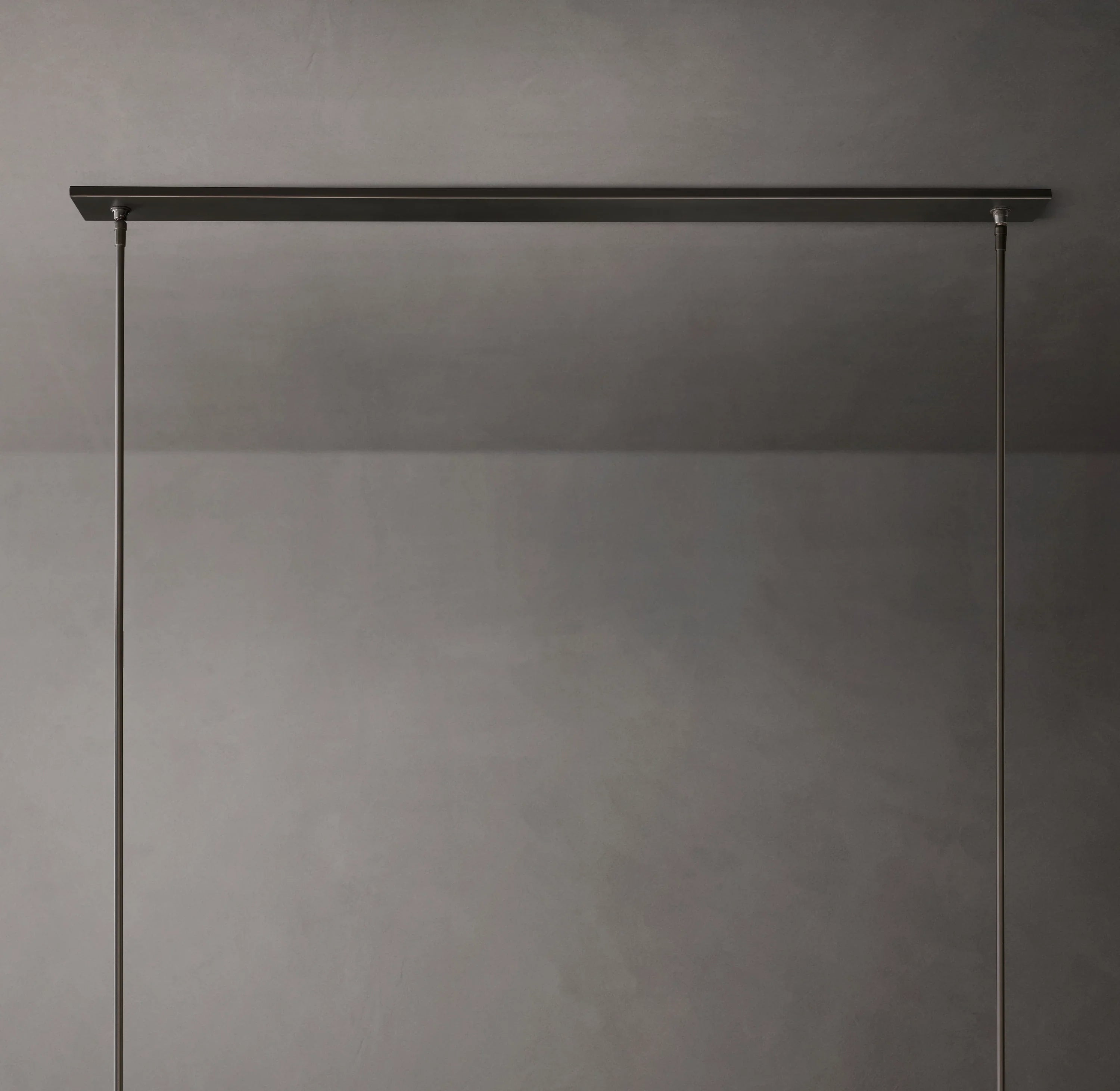 54 Inch Cylindrical Milk Glass Linear Chandelier - Ravelle