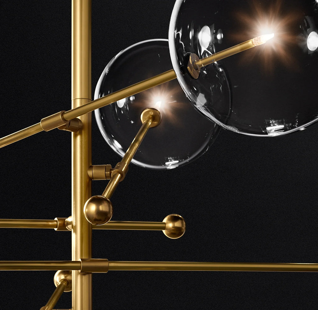 55 Inch Sputnik Globe Glass Chandelier - Mobile