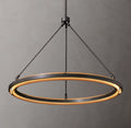 36 Inch Forged Iron Ring LED Chandelier - Peralta