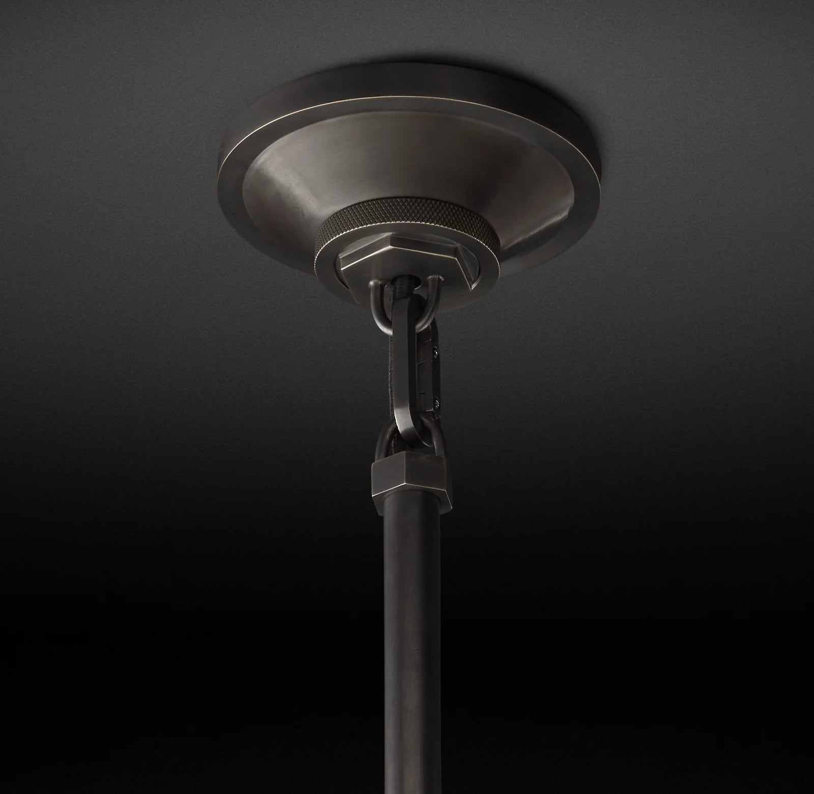 7 Inch Clear Glass Long Cylinder Pendant Light - Machinist