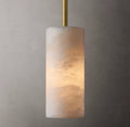 4 Inch Hand-carved Alabaster Cylinder Pendant Light - Celestial