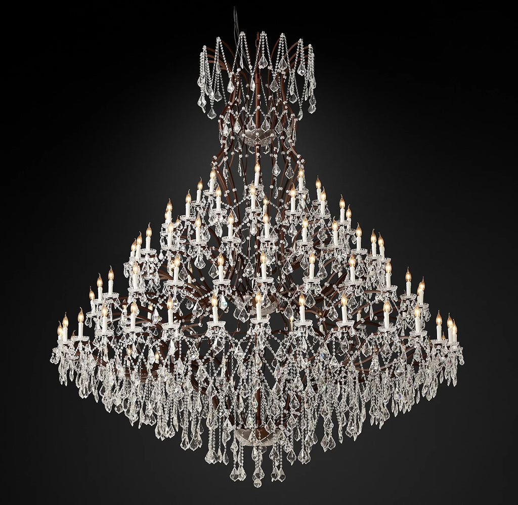 101 Inch Candelabra Crystal Chandelier - Rococo