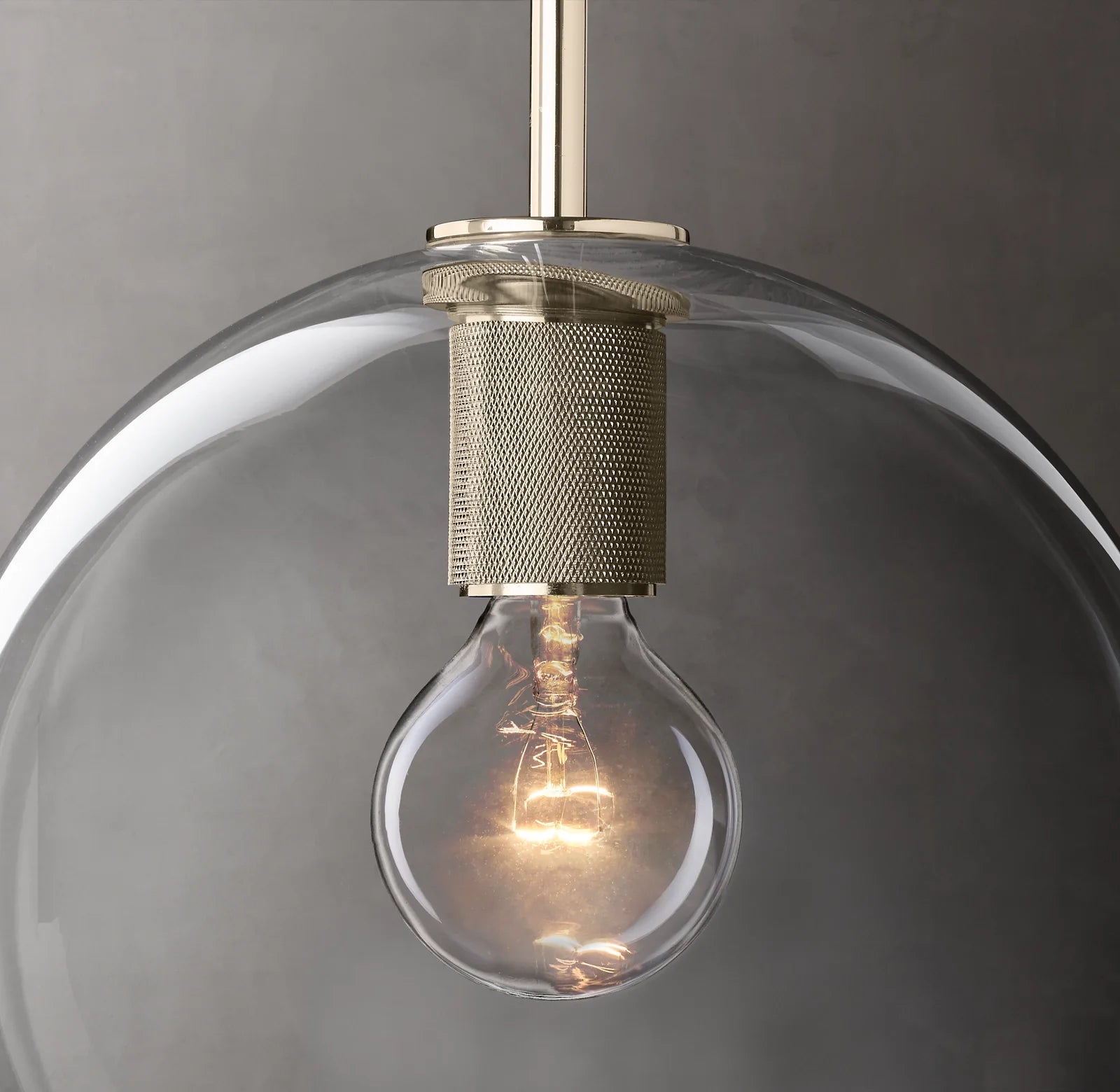 11 Inch Globe Glass Pendant Light - Utilitaire