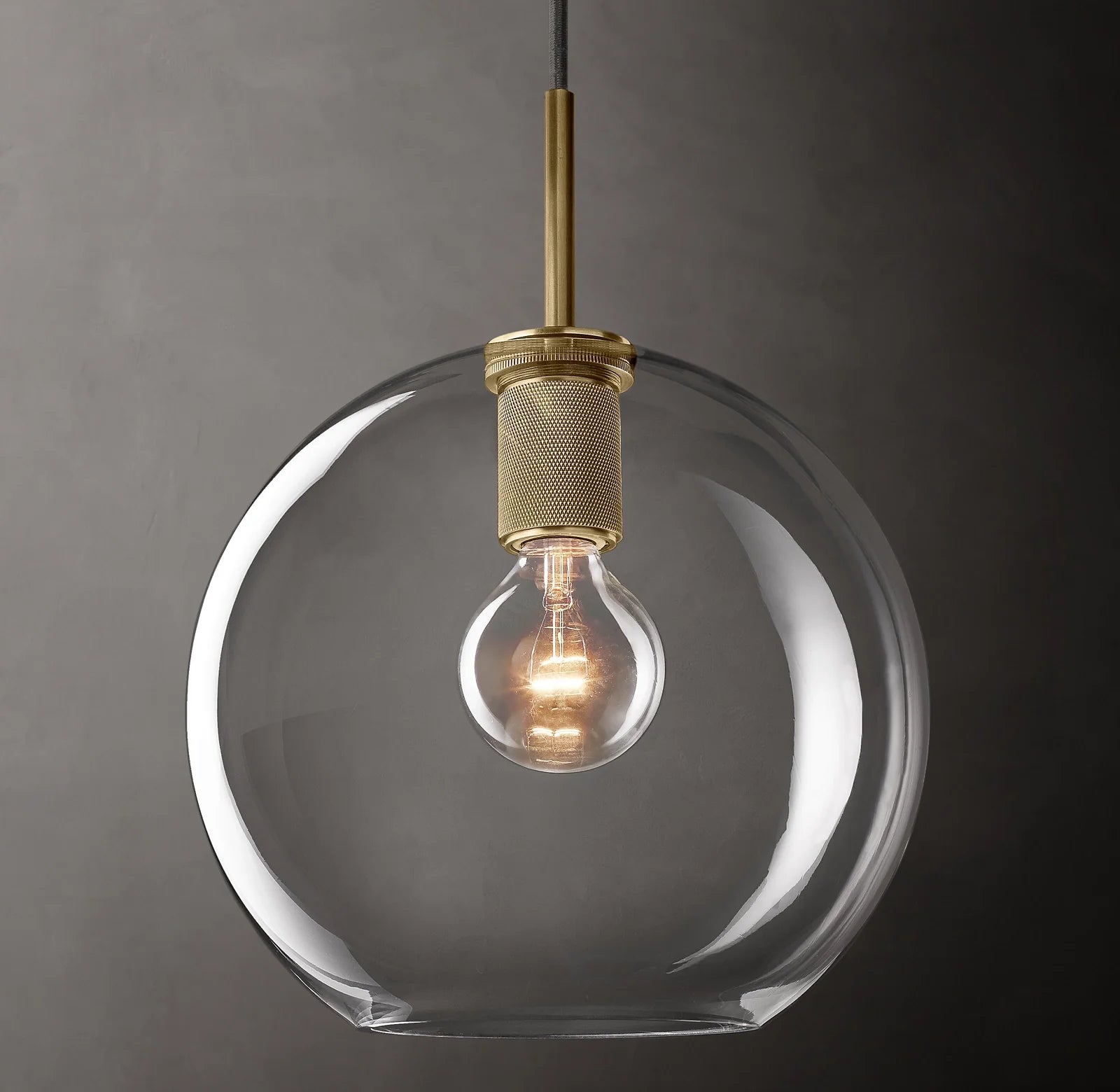 11 Inch Globe Glass Pendant Light - Utilitaire