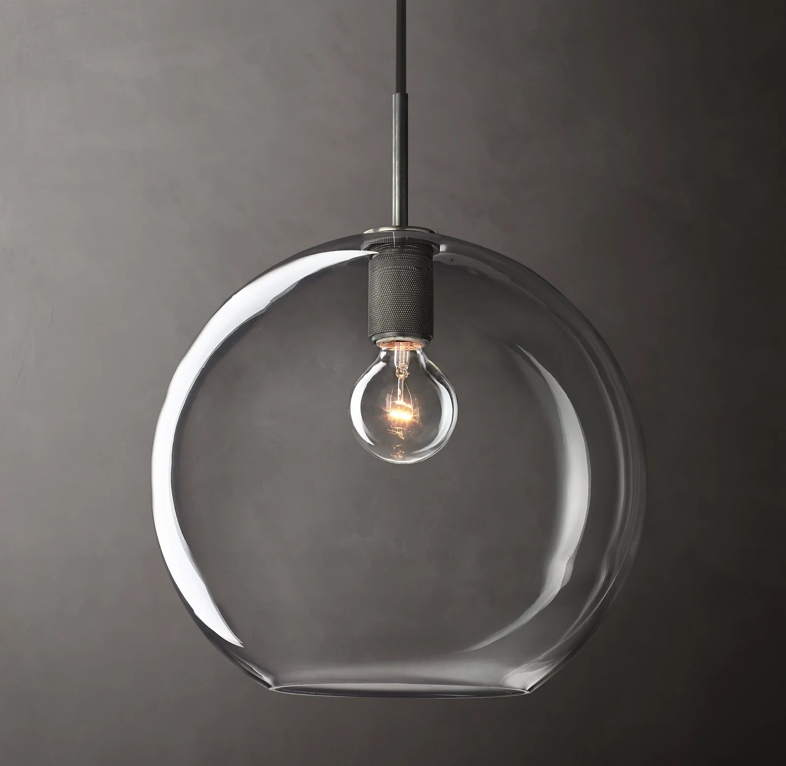 14 Inch Globe Glass Pendant Light - Utilitaire