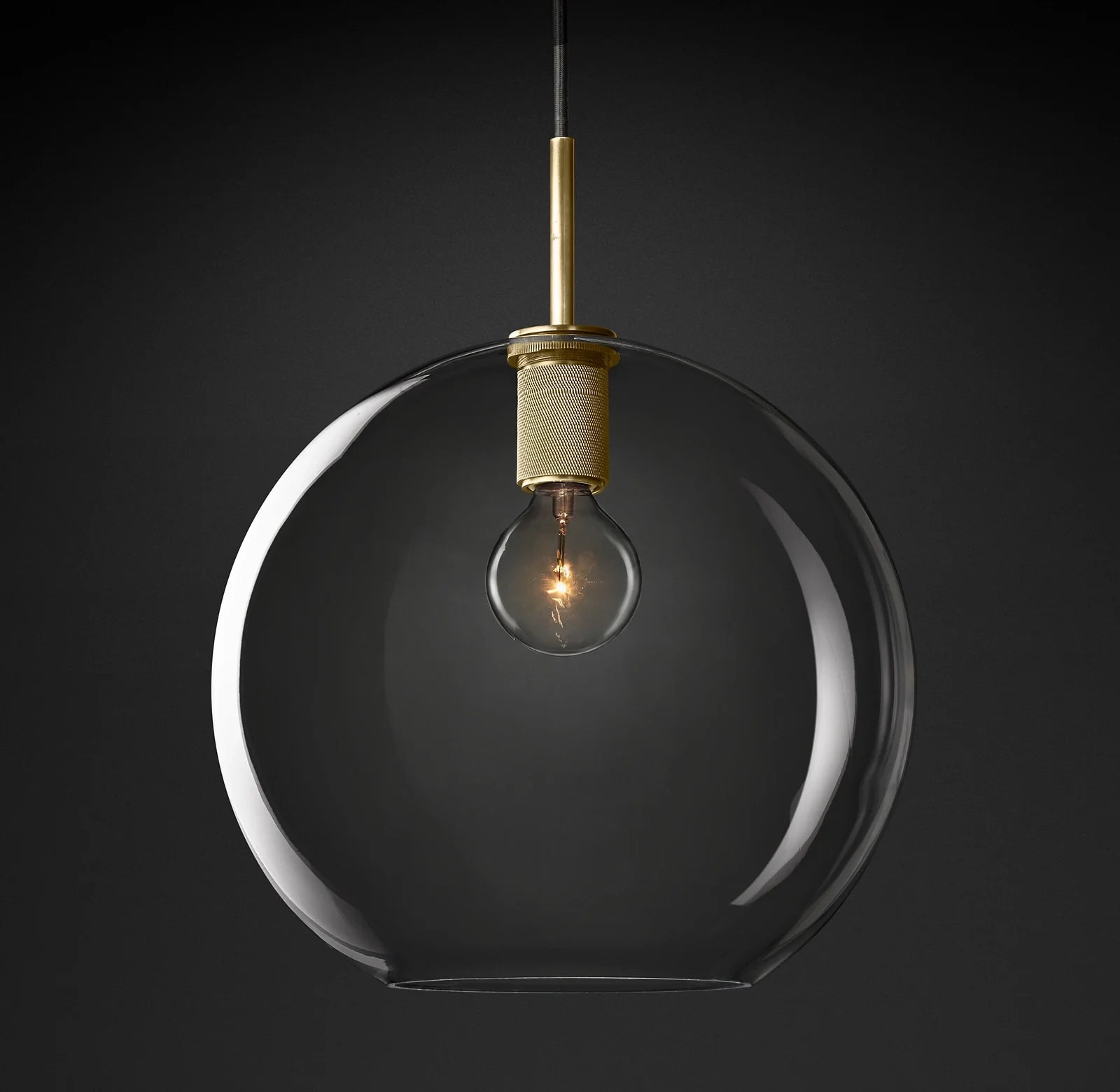 14 Inch Globe Glass Pendant Light - Utilitaire