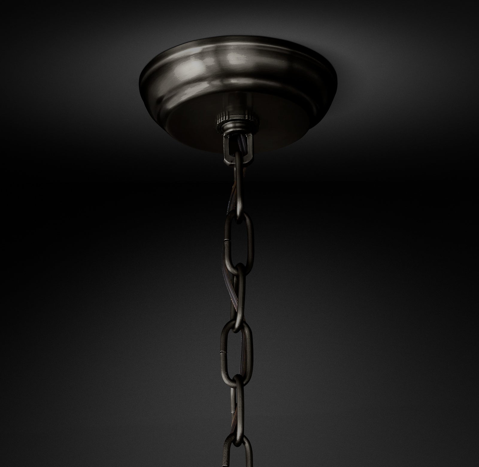 60 Inch Ribbed Glass Round Chandelier - San Marco