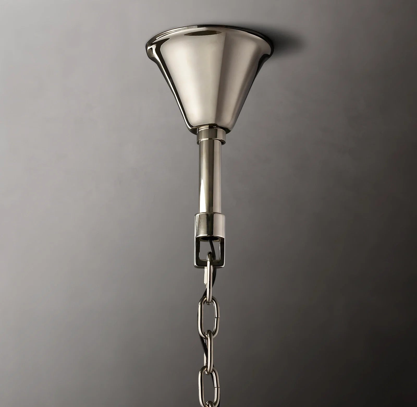 37 Inch Ribbed Glass Two-Tier Chandelier - San Marco