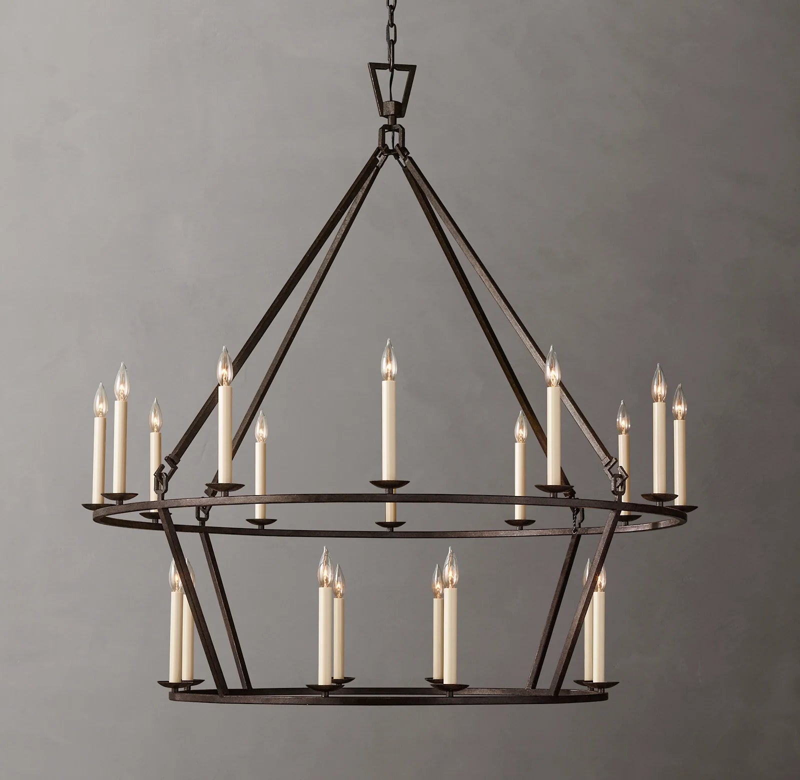 50 Inch Candelabra Tiered Chandelier – Openwork