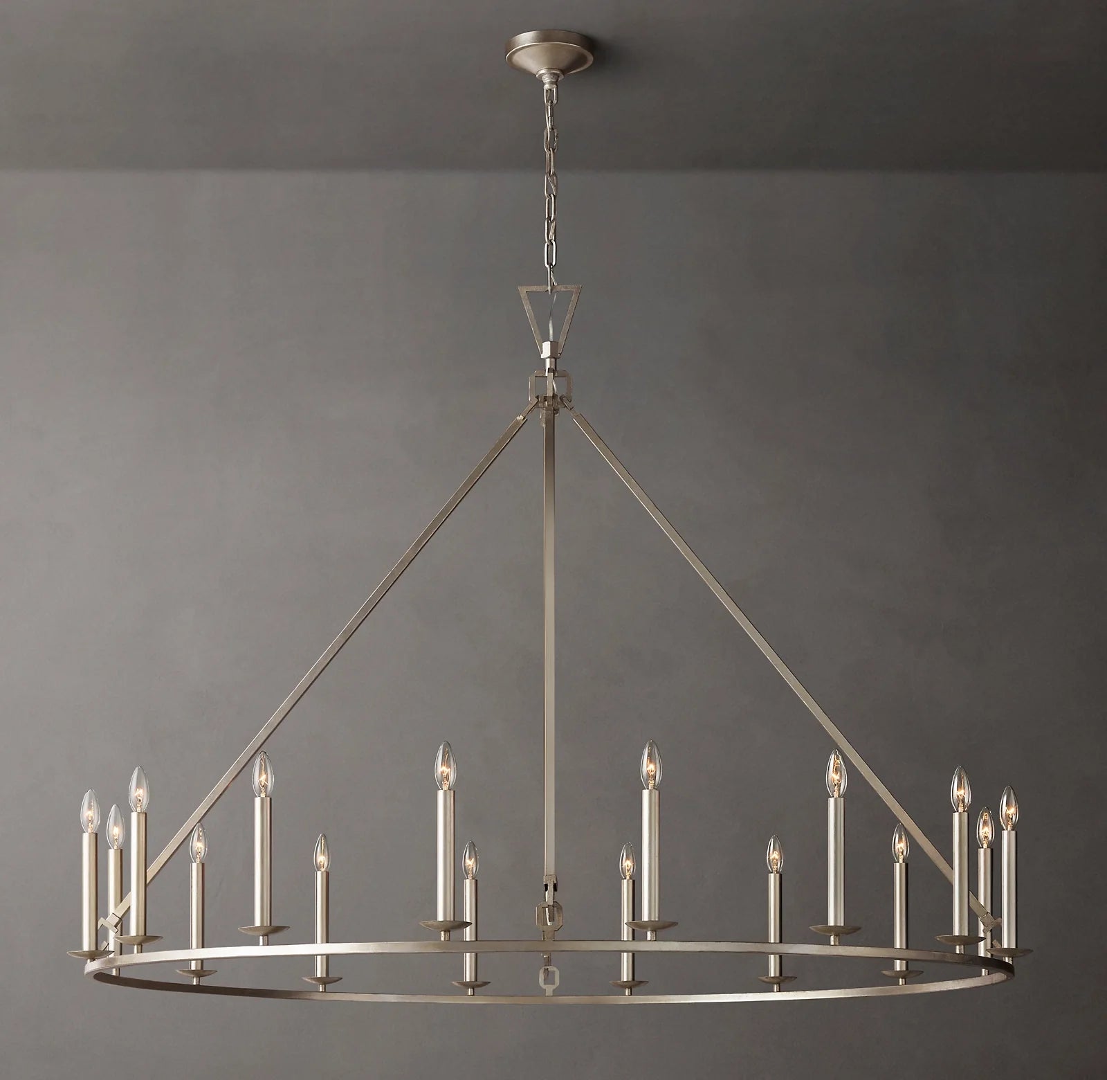 60 Inch Candelabra Round Chandelier – Openwork