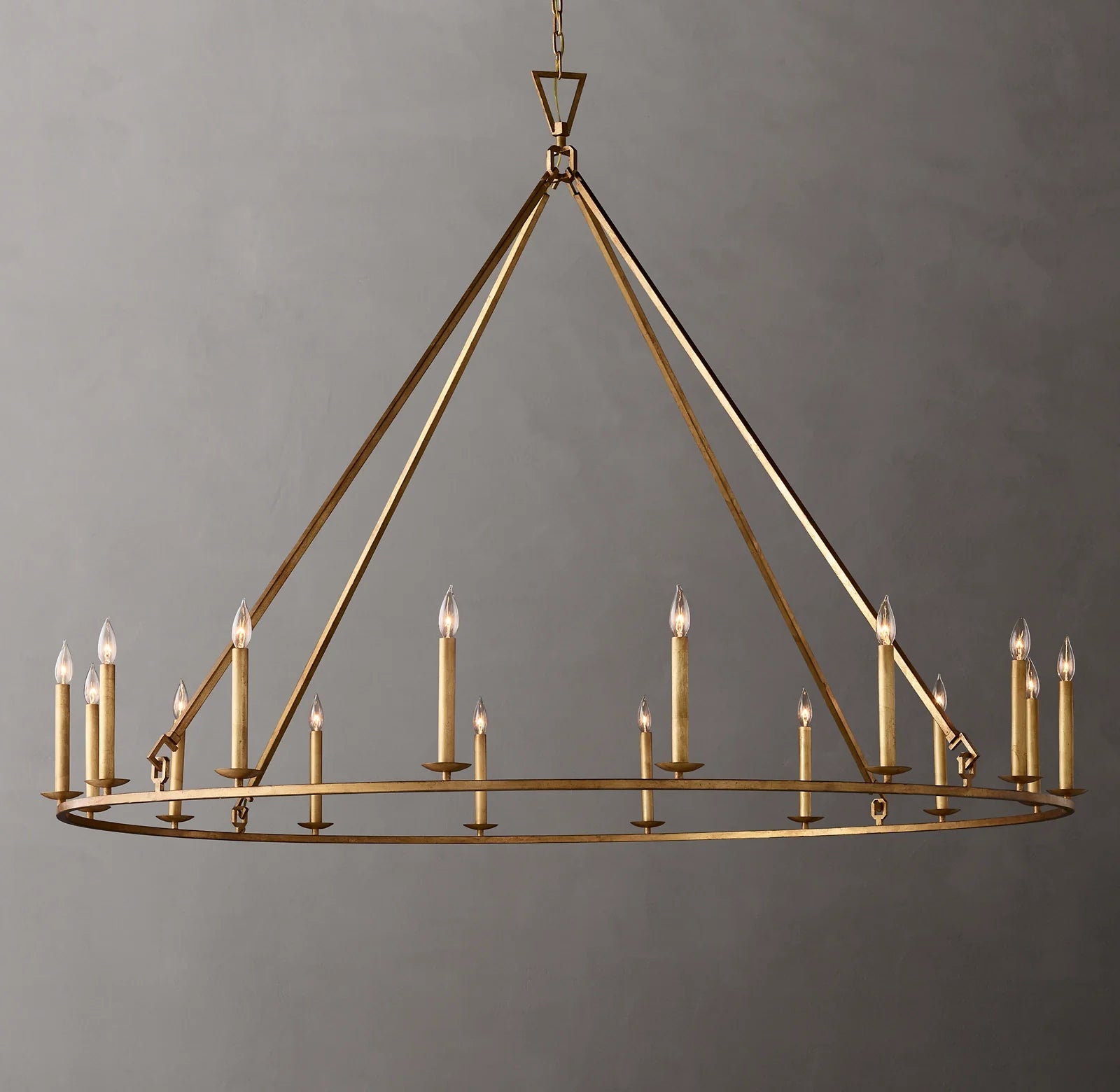 72 Inch Candelabra Round Chandelier – Openwork