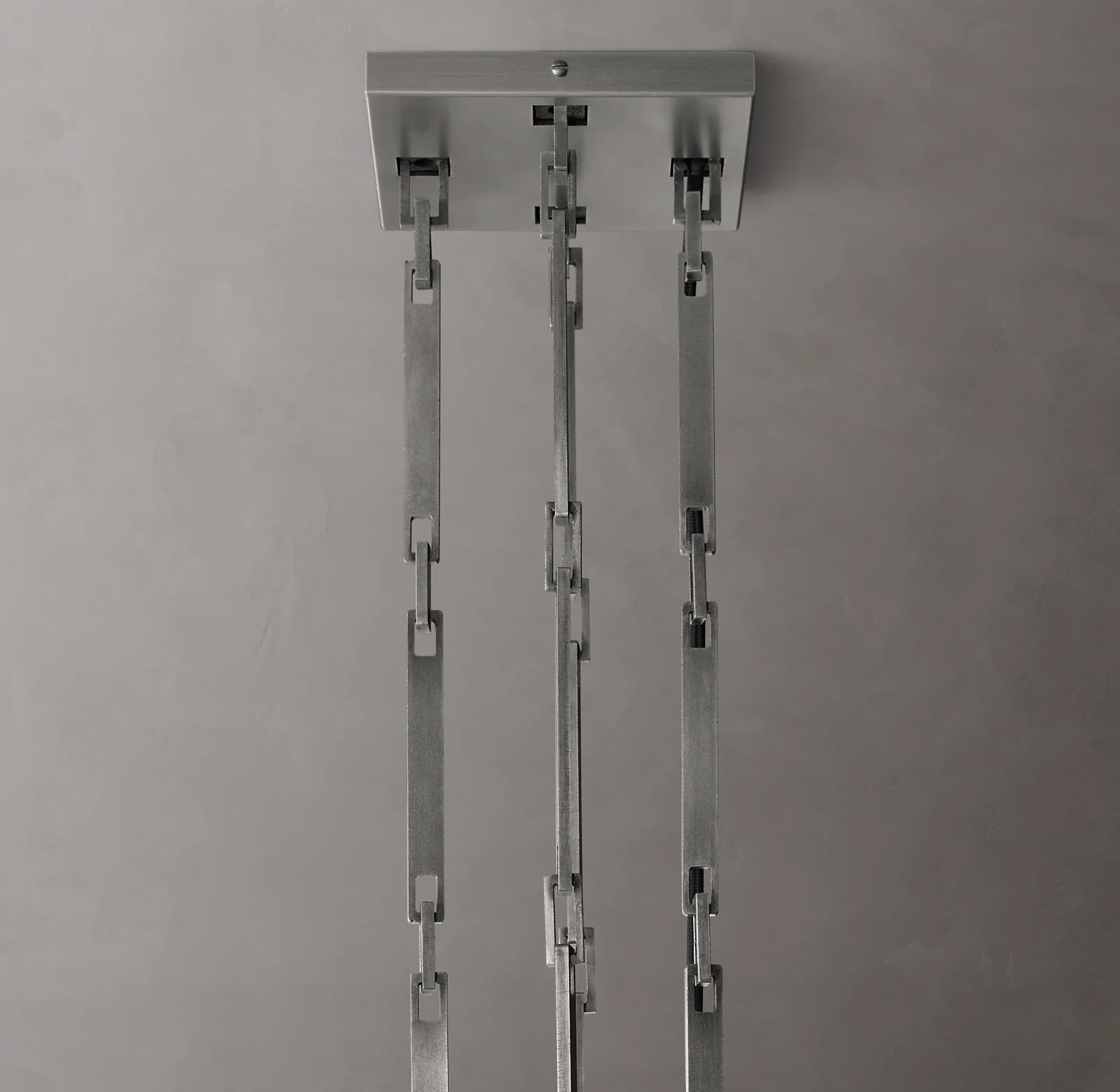 36 Inch Hammered Metal Arm Shaded Chandelier – Wright