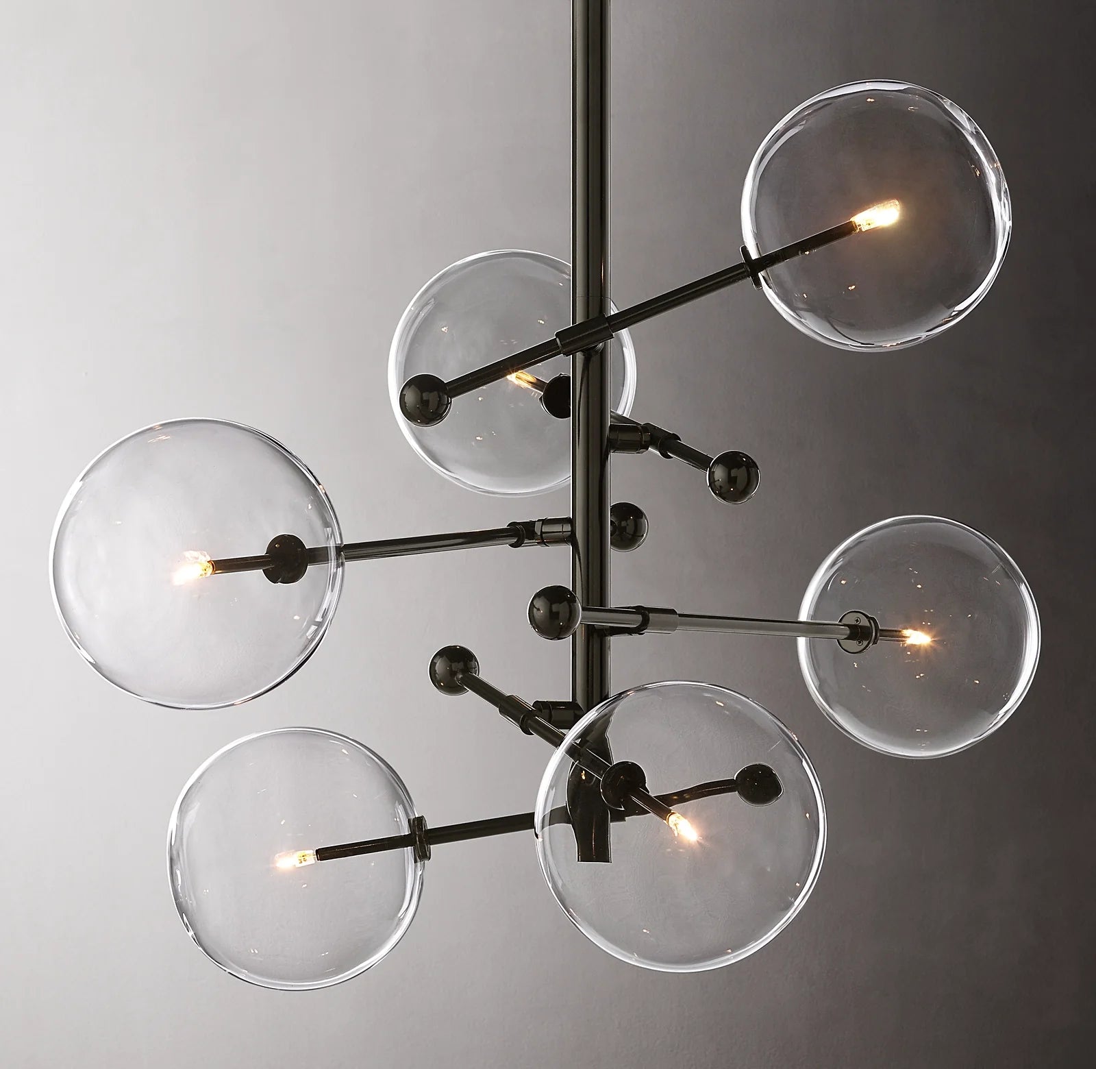 40 Inch Sputnik Globe Glass Chandelier - Mobile