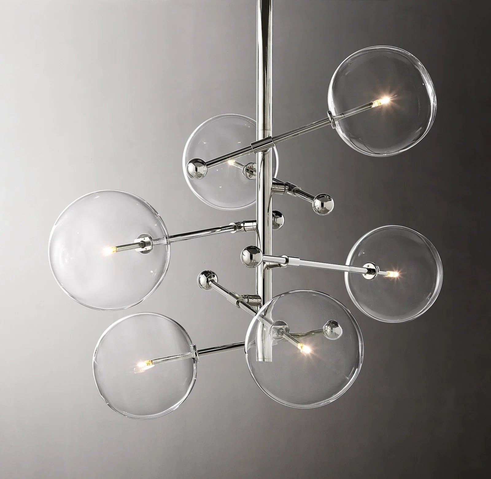40 Inch Sputnik Globe Glass Chandelier - Mobile