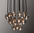 24 Inch Smoked Crystal Cluster Chandelier – Boule