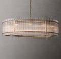 60 Inch Ribbed Glass Round Chandelier - San Marco