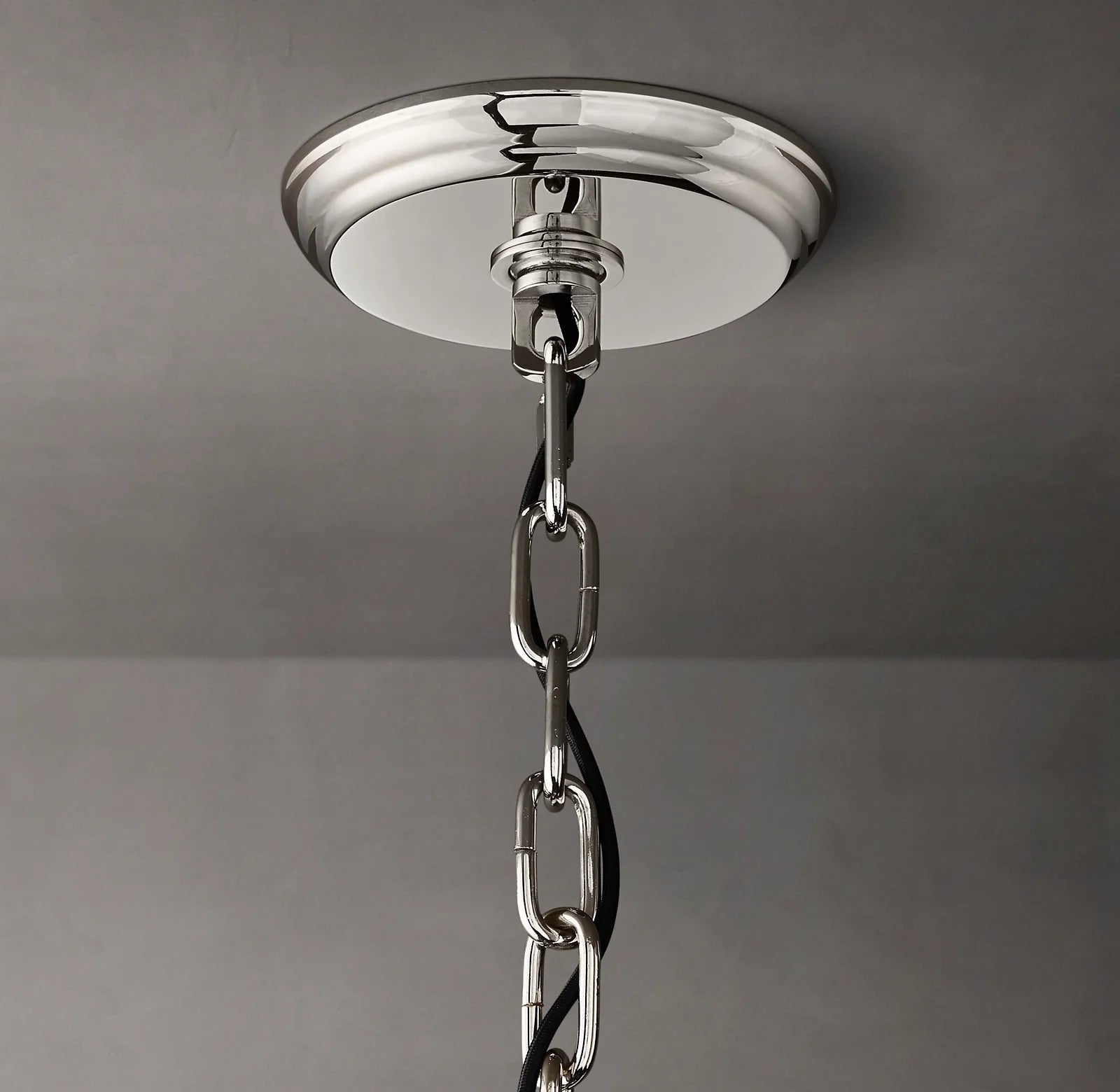 22 Inch Ribbed Glass Round Chandelier - San Marco