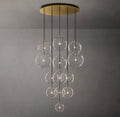 44 Inch Blown Glass Globe Cluster Chandelier - Mobile