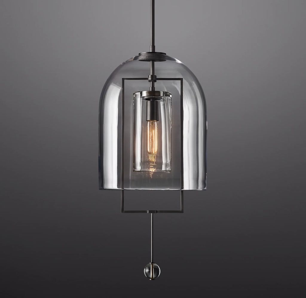 13 Inch Bell Glass Pendant Light - Fulcrum