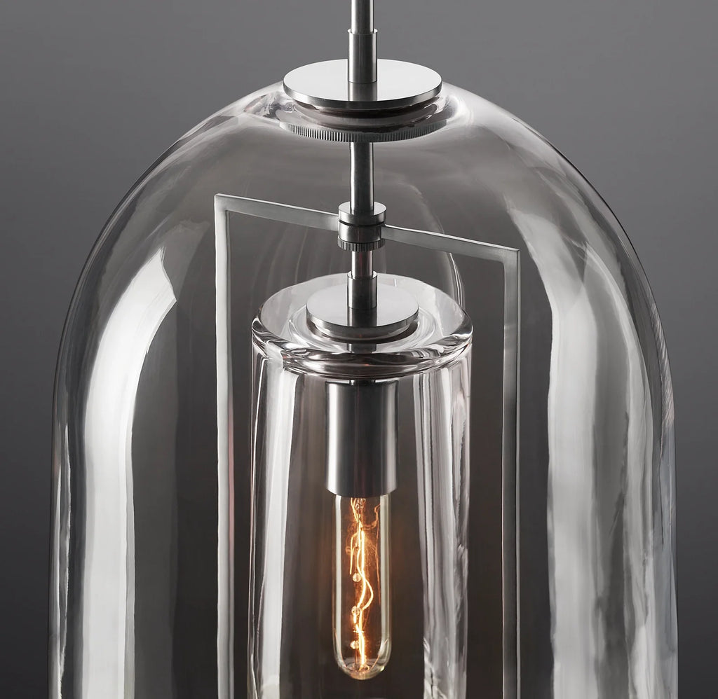 13 Inch Bell Glass Pendant Light - Fulcrum